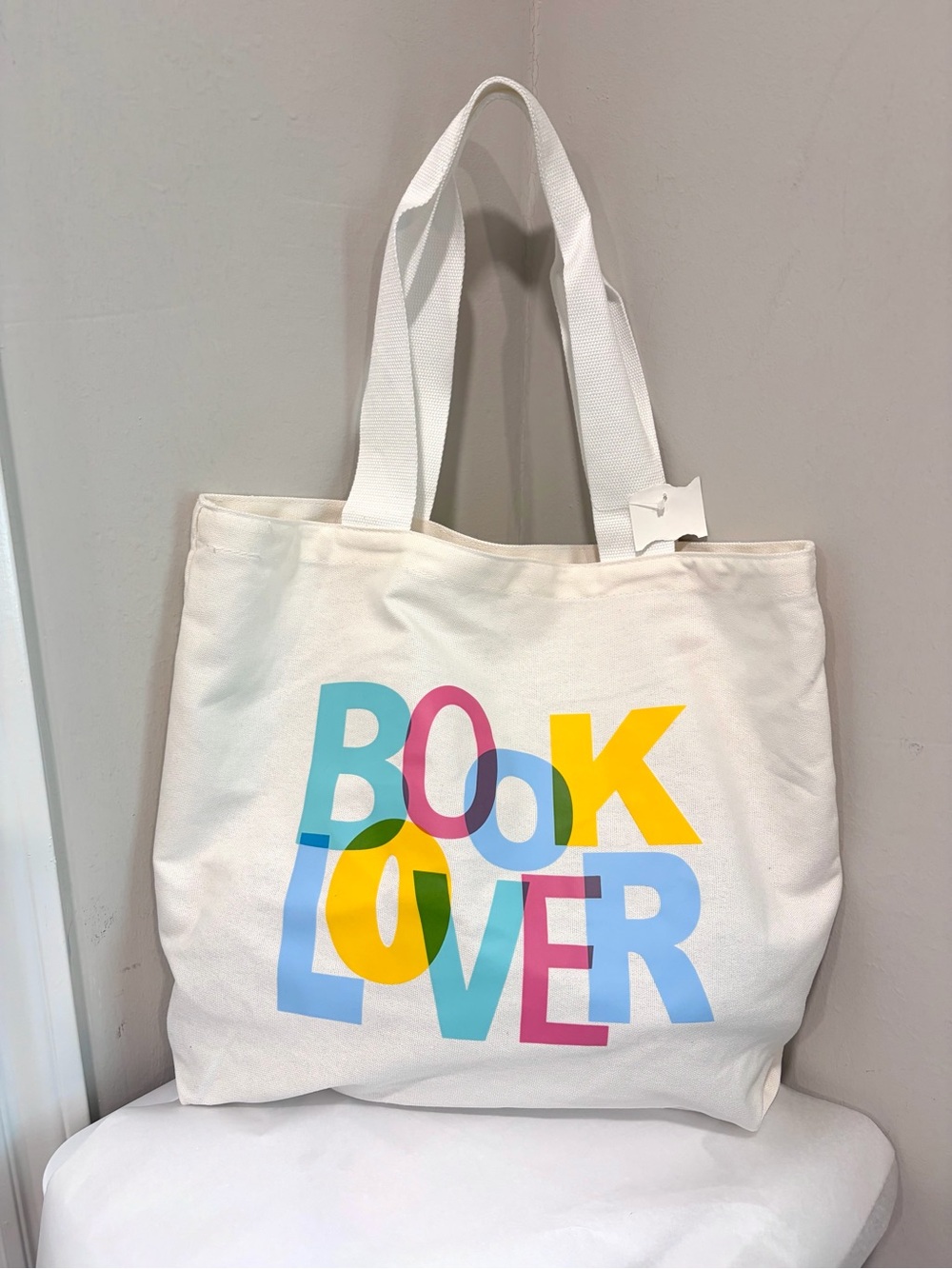 Draper James Book Lover Canvas Tote Bag